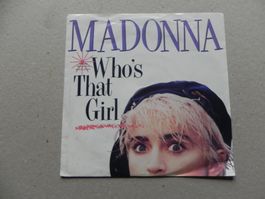 Single 7 " US Pop Rock Sängerin Madonna 1987 Who`s that Girl